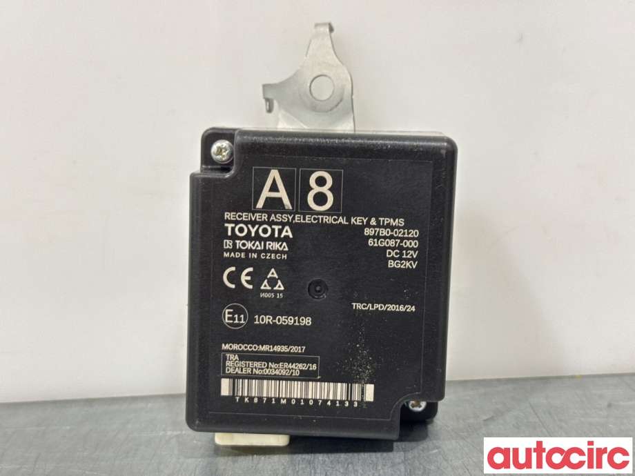 Styreenhet diverse til Toyota Corolla 2019-->> (TOYOTA|897B002120|61G087-000|897B0-02120)