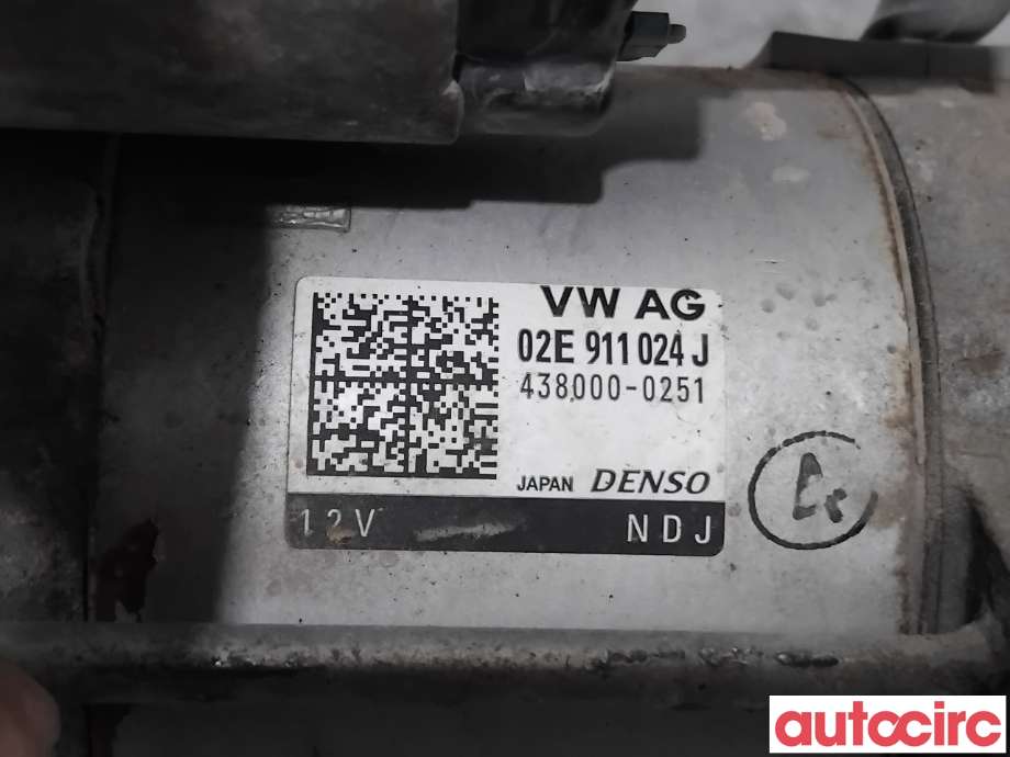 Starter diesel til VW Passat 2015-2019 (Fase 1) (B8) (B8) (VOLKSWAGEN|02E911024JX|438000-0251|02E911022CX)