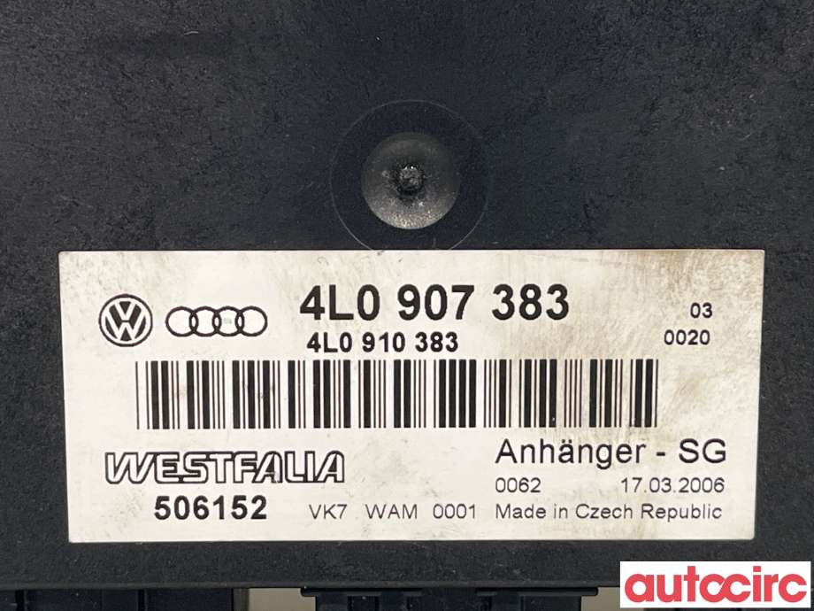 Styreenhet hengerfeste til Audi Q7 2006-2010 (Type I, Fase 1) (AUDI|4L0907383C|4L0910383)