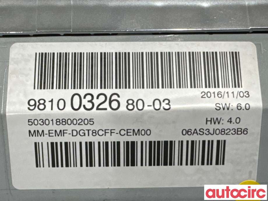 Instrument kjørecomputer til Peugeot 3008 2016-->> (Type II)  (PEUGEOT|9828418380||9830424280)