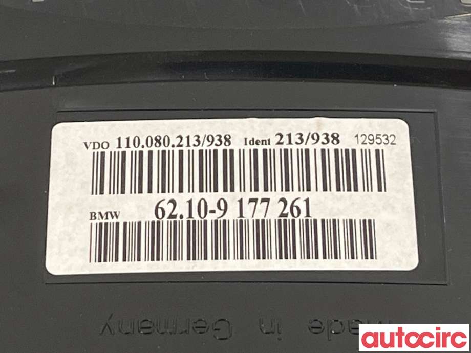 Instrumentpanel til BMW 5-Serie 2003-2010 (E60/E61) (E60/E61) (BMW|62109194889|62109177261)
