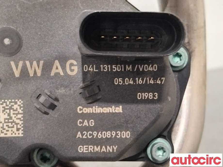 EGR-ventil til Škoda Octavia 2013-2016 (Type III, Fase 1)  (SKODA|04L131512BH|A2C96089300|04L131512BQ)