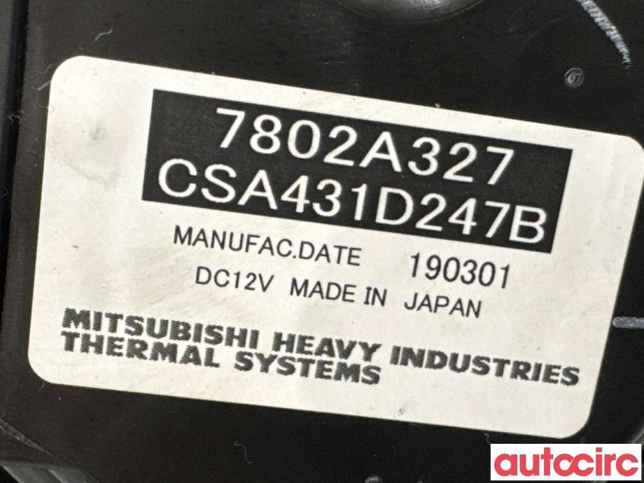 Varmeapparat motor til Mitsubishi Outlander 2015-->> (Type III, Fase 2)  (MITSUBISHI|7802A327|CSA431D247B)