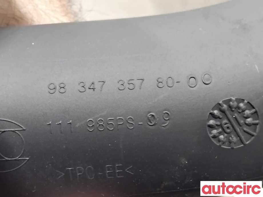 Turbo rør til Peugeot 508 2018-->> (Type II) (PEUGEOT|9834735780|)