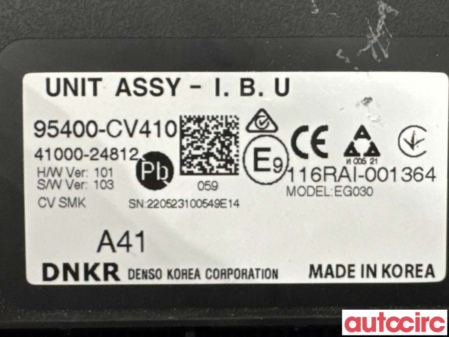 Styreenhet diverse til Kia EV6 2021-->>  (KIA|95400CV410|41000-24812|95400-CV410)