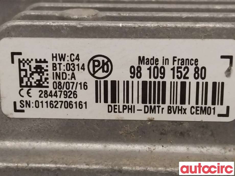 Styreenhet diverse til Peugeot Partner 2015-2019 (Type II, Fase 2) (PEUGEOT|9810915280)