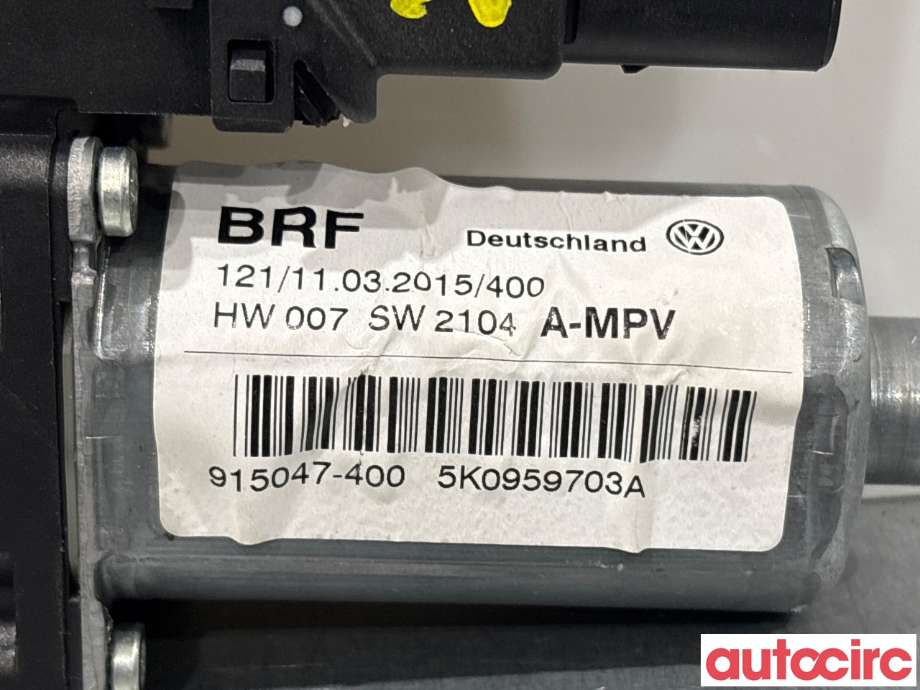 Ruteheis venstre bak til VW Touran 2010-2015 (Type I, Fase 3)  (VOLKSWAGEN|5K0959703A)