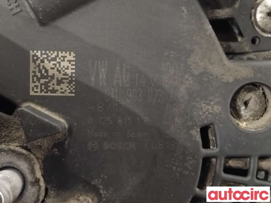 Dynamo til VW Transporter / Caravelle 2015-2019 (T6) (T6) (VOLKSWAGEN|04L903023TX|0125811116|04L903023T)