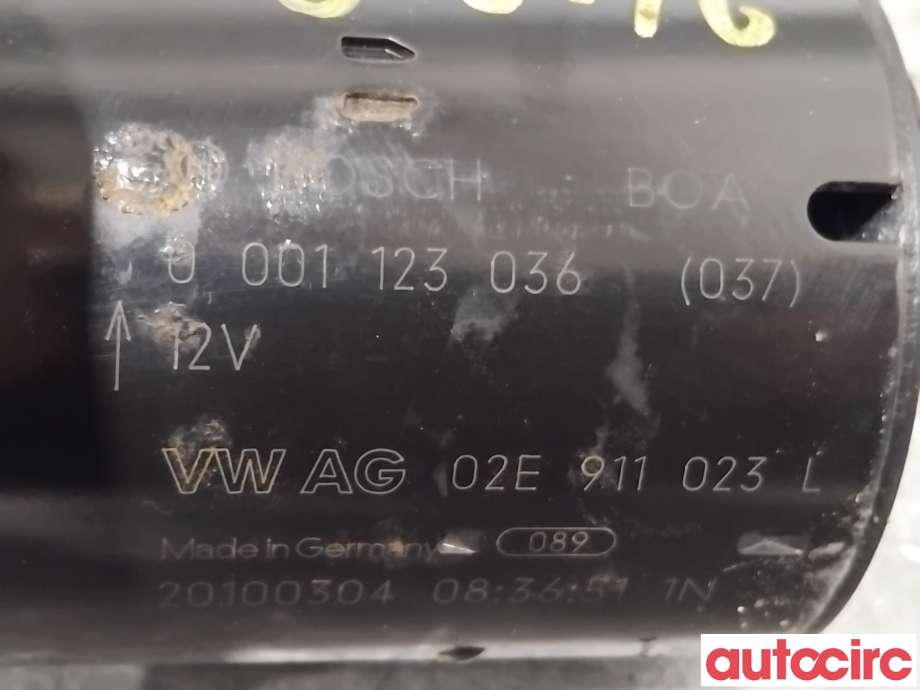Starter diesel til VW Passat 2005-2010 (B6) (B6) (VOLKSWAGEN|02E911023LX|0001123036|02E911023L)
