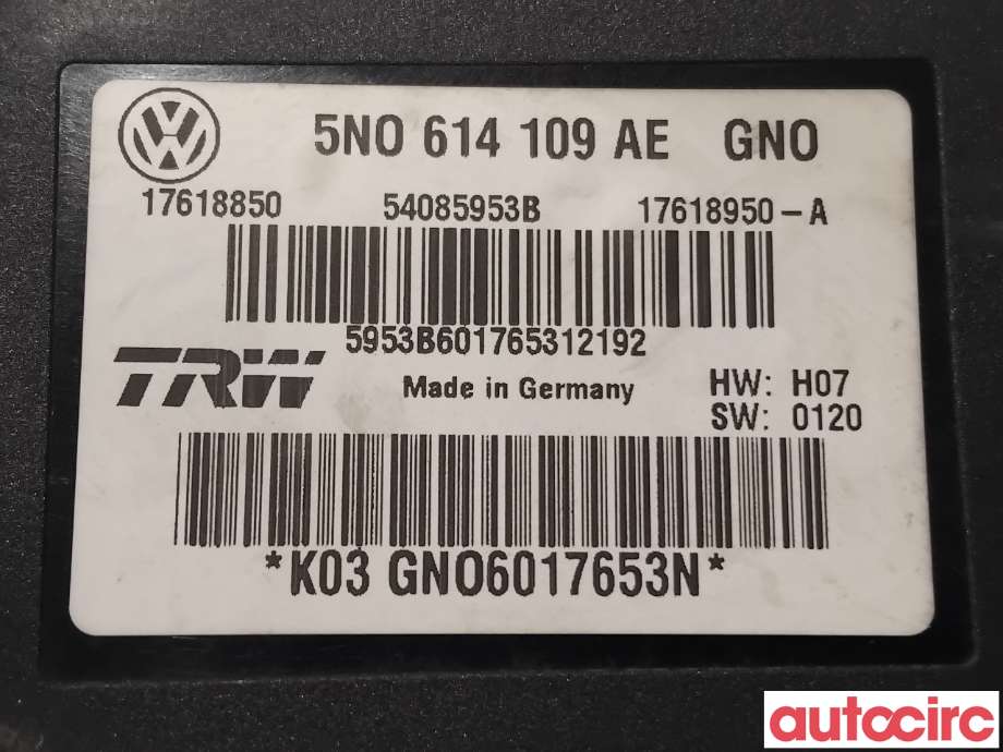 ABS sentral til Audi Q3 2011-2014 (Type I, Fase 1)  (AUDI|5N0614109AF|54085953B|5N0698109J)