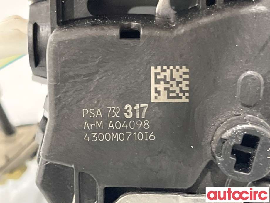 Låsekasse høyre bak til Citroën C3 2010-2016 (Type II) (CITROEN|9138AF|PSA732317|9800625180)