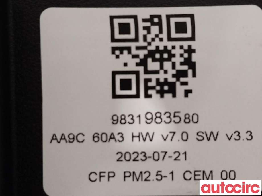 Diverse deler til Peugeot e-3008 2023-->>  (PEUGEOT|9831983580)
