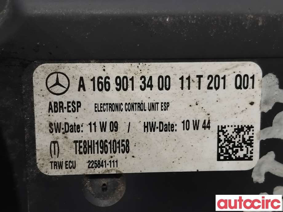 ABS sentral til Mercedes ML 2011-2015 (Fase 1) (W166) (W166) (MERCEDES|A1664313312|225841-111|A1664310800)