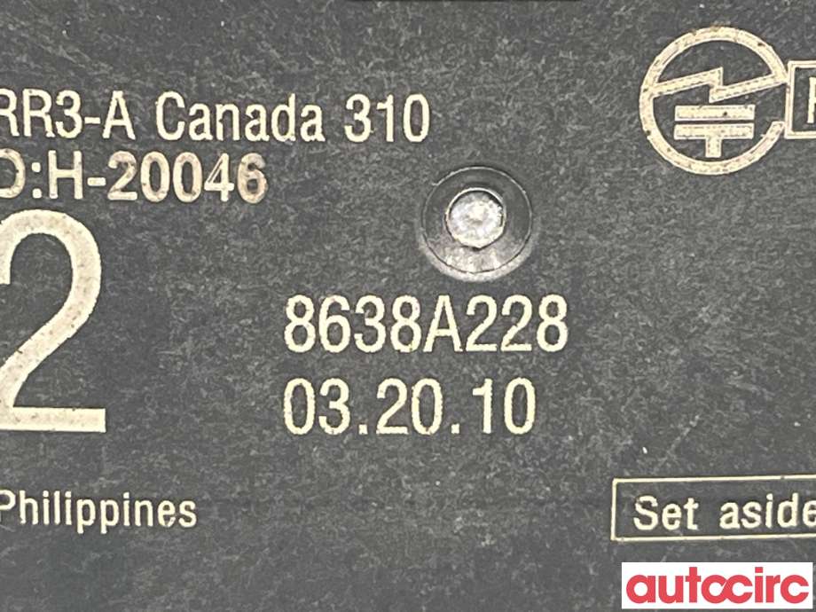 Sensor radar til Mitsubishi Outlander 2015-->> (Type III, Fase 2) (MITSUBISHI|8638A228|A2C7643300100)