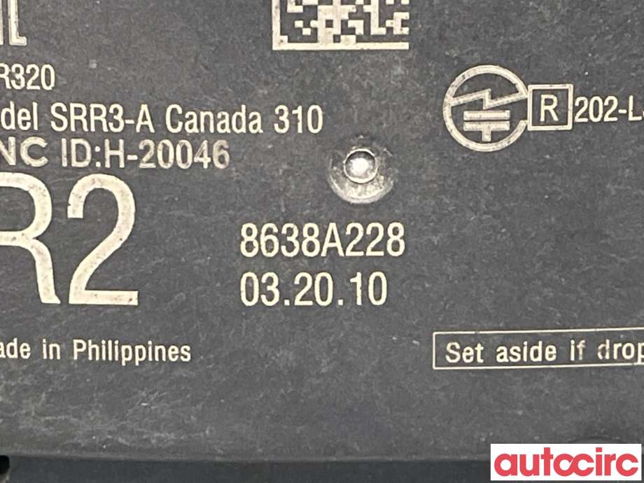 Sensor radar til Mitsubishi Outlander 2015-->> (Type III, Fase 2)  (MITSUBISHI|8638A228|A2C7643300100)