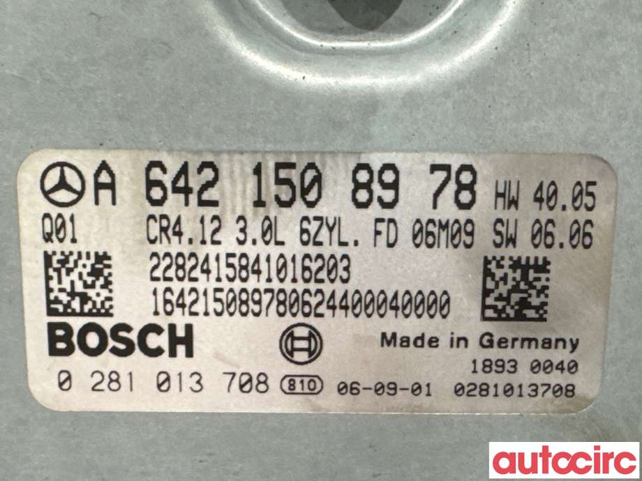 Styreenhet motor til Mercedes CLS 2004-2010 (C219) (C219) (MERCEDES|A6421509541|0281013708|A6421508978)