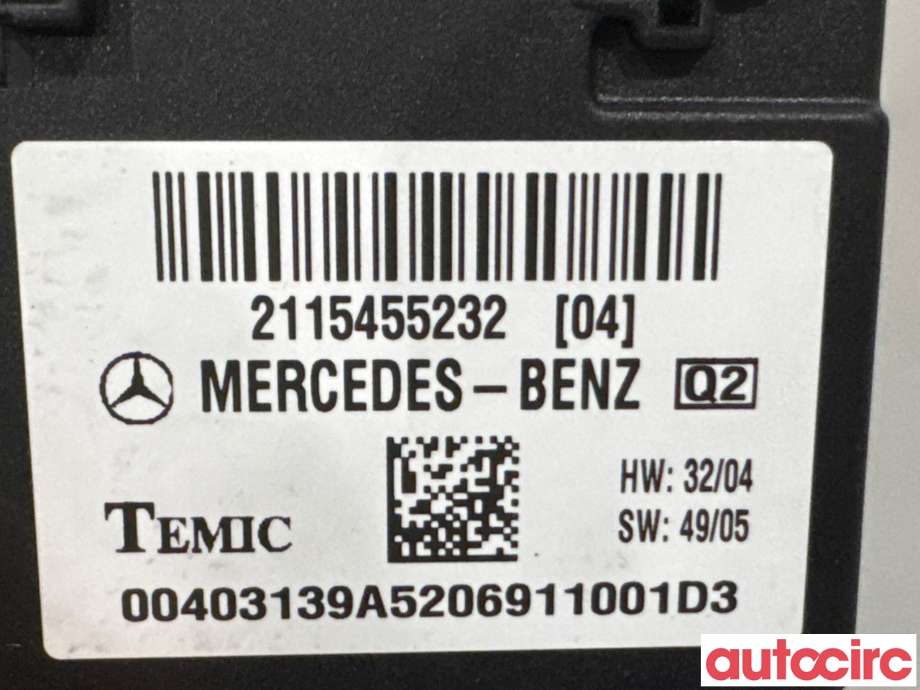 Styreenhet diverse til Mercedes CLS 2004-2010 (C219) (C219) (MERCEDES|A2115458432||2115455232)