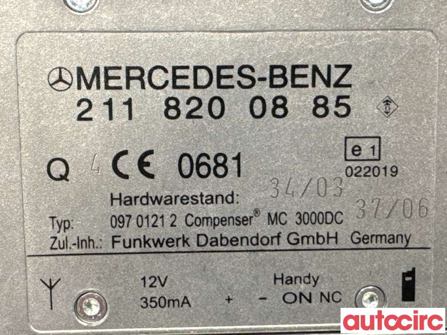 Antenne forsterker til Mercedes CLS 2004-2010 (C219) (C219) (MERCEDES|A2118200885||2118200885)