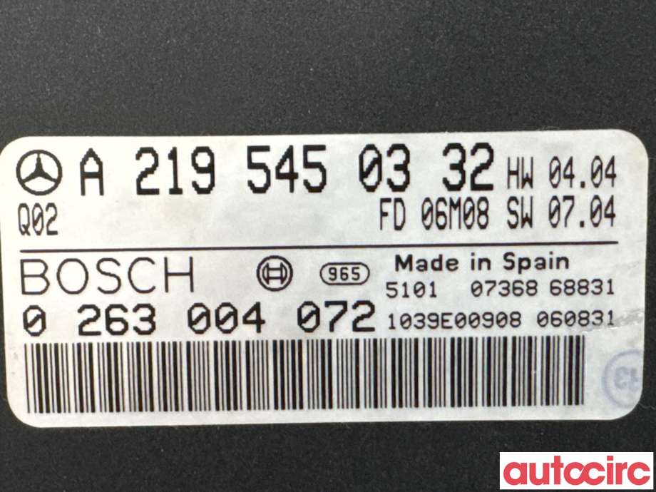 Styreenhet parkering til Mercedes CLS 2004-2010 (C219) (C219) (MERCEDES|A2195450332|0263004072)