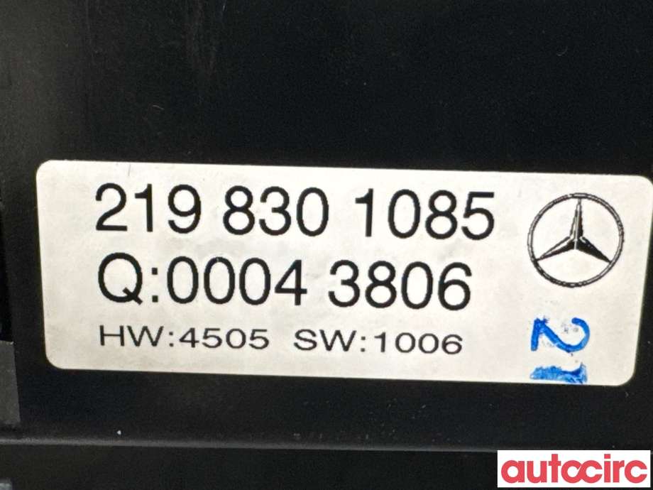 Varmeapparat betjening til Mercedes CLS 2004-2010 (C219) (C219) (MERCEDES|A2198303385||A2198304085)