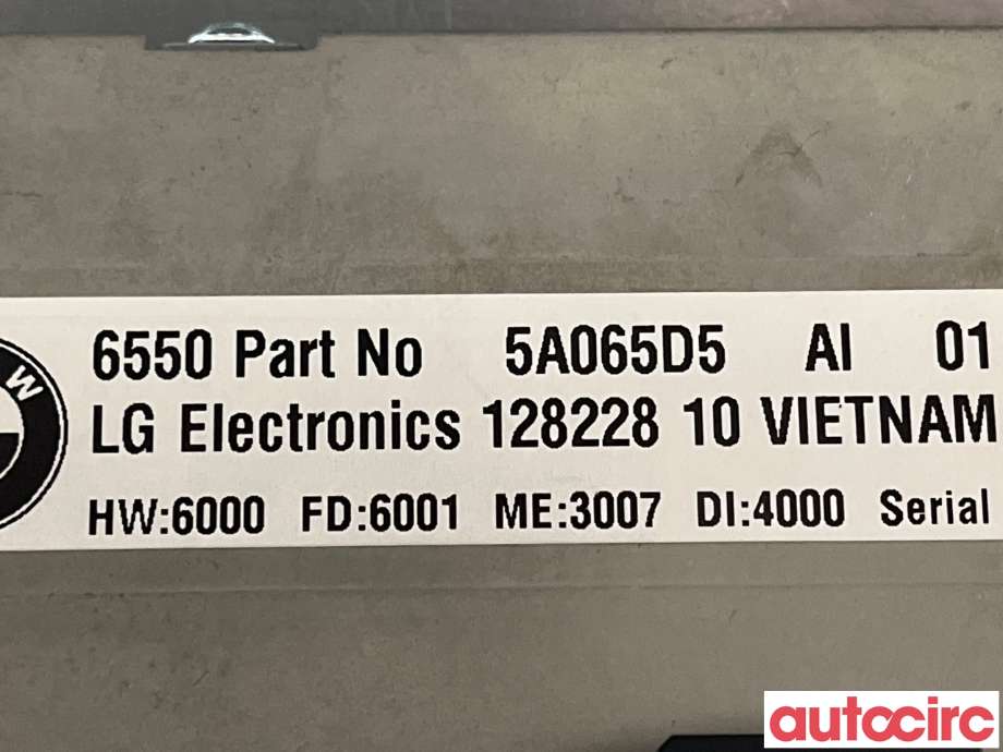 Multimedia display (MCU - Media Controller Unit) til BMW iX3 2021-->> (BMW|65505A065D5)