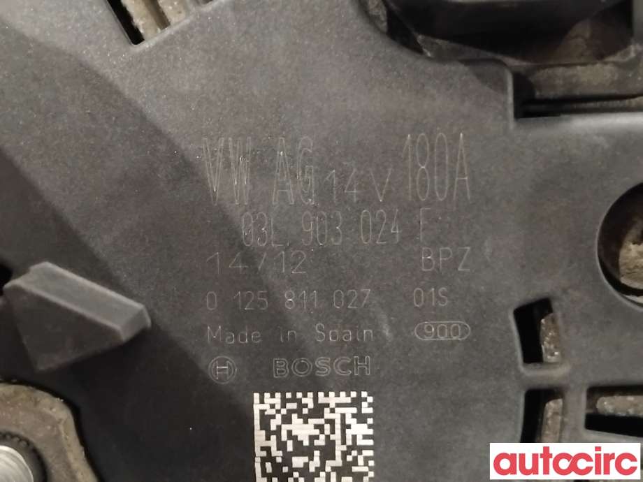 Dynamo til VW Passat 2011-2015 (B7) (B7) (VOLKSWAGEN|03L903024FX|0125811027|03L903024F)