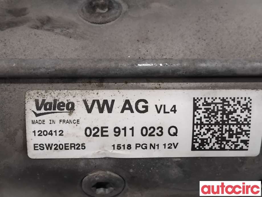 Starter diesel til VW Passat 2011-2015 (B7) (B7) (VOLKSWAGEN|02E911023QX|ESW20ER25|02E911023Q)