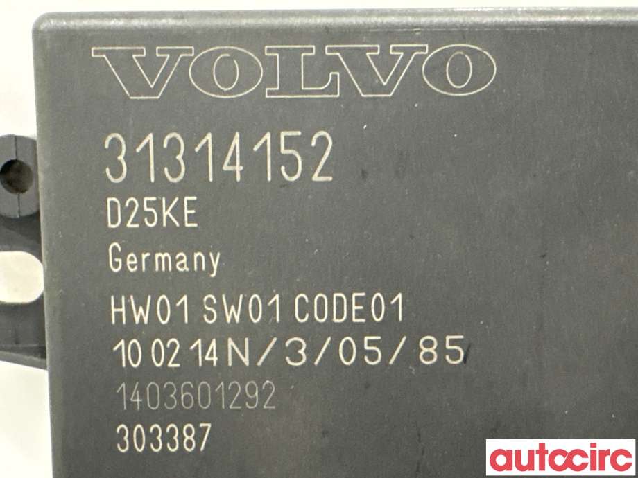 Styreenhet parkering til Volvo XC60 2014-2017 (Type I, Fase 2)  (VOLVO|31423950||31314152)