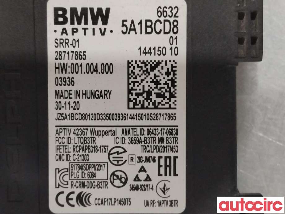 Sensor radar til BMW iX3 2021-->> (BMW|66325A340C0|66325A1BCD8)