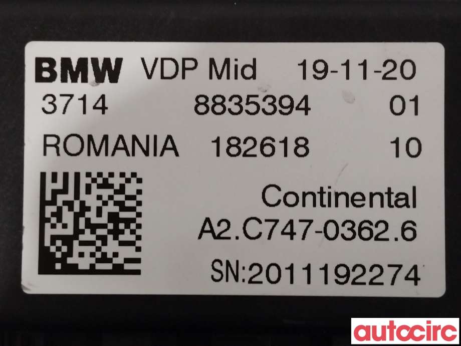 Styreenhet nivå/luftfjæring til BMW iX3 2021-->> (BMW|37148835394)