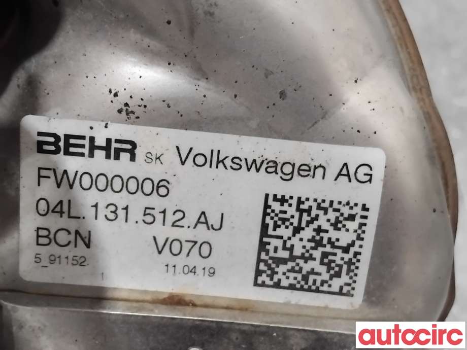 EGR-ventil til VW Caddy 2015-2020 (Type III, Fase 3)  (VOLKSWAGEN|04L131512AJ|FW000003)