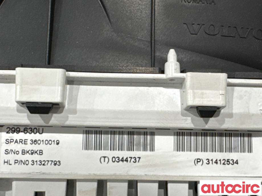 Instrumentpanel til Volvo XC60 2014-2017 (Type I, Fase 2)  (VOLVO|36010019||31412534)