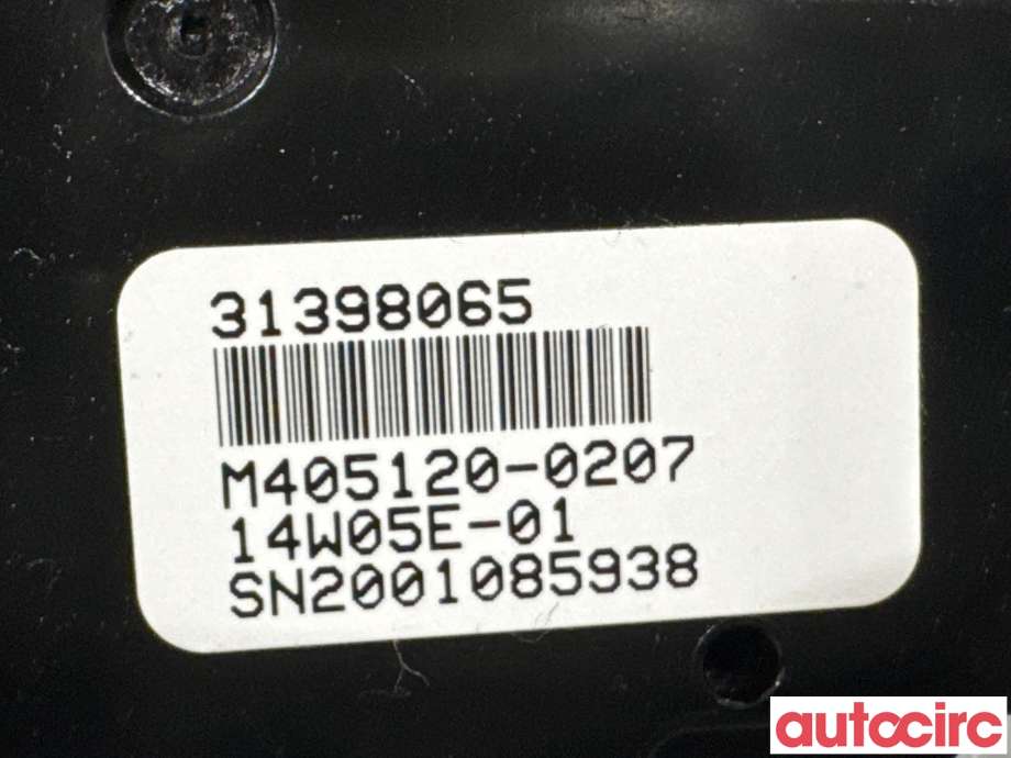 Varmeapparat betjening til Volvo XC60 2014-2017 (Type I, Fase 2)  (VOLVO|31398065|)