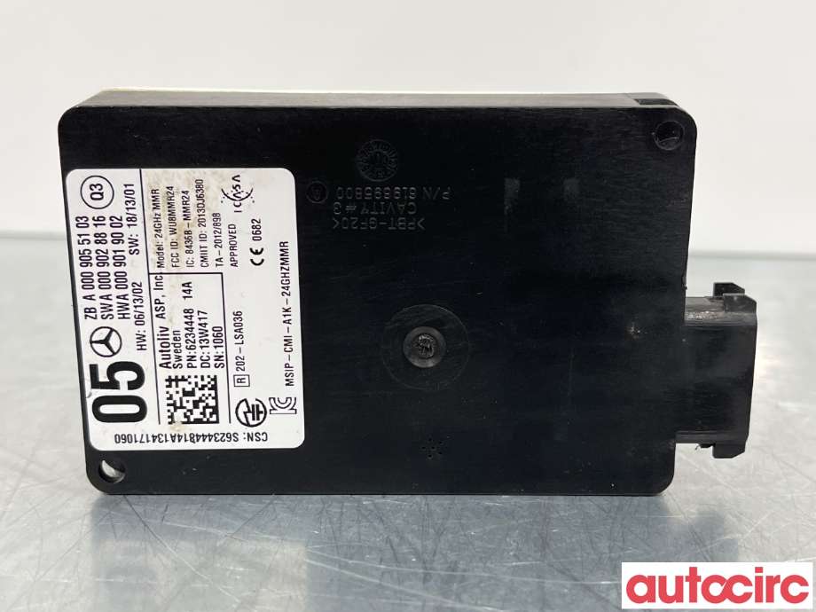 Sensor radar til Mercedes E-Klasse 2013-2016 (Fase 2) (W212) (W212) (MERCEDES|A0009055103)