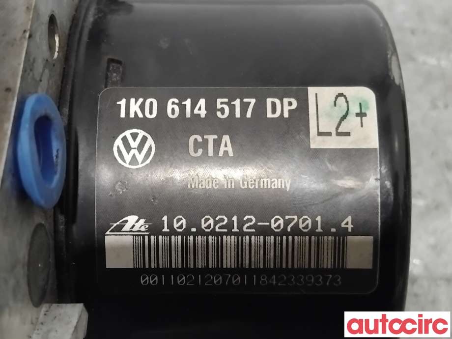 ABS sentral til VW Caddy 2010-2015 (Type III, Fase 2) (VOLKSWAGEN|1K0614517DP|100961-03643)