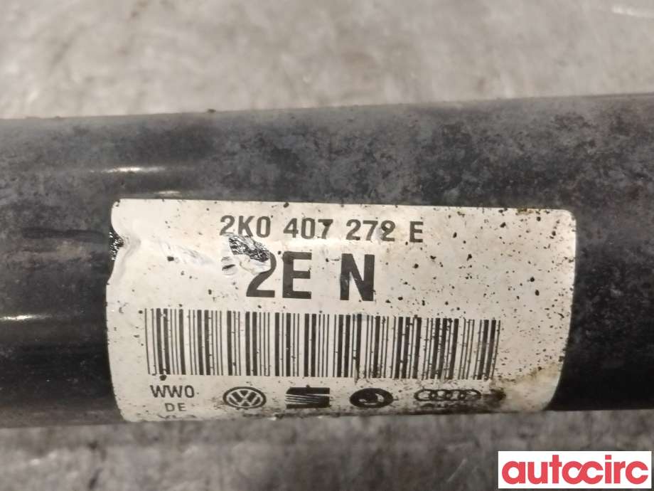 Drivaksel høyre foran til VW Caddy 2010-2015 (Type III, Fase 2)  (VOLKSWAGEN|2K0407272EX|2K0407272E|3Q0407272AB)