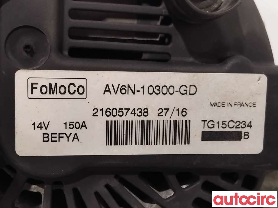 Dynamo til Ford C-Max 2015-2019 (Type II, Fase 2) (FORD|2260730|TG15C234|1857696)