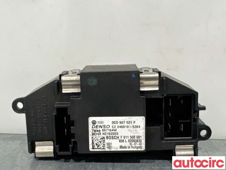 Varmeapparat motstand til VW Golf VI 2008-2012  (VOLKSWAGEN|3C0907521F|F011500081|3C0907521G)