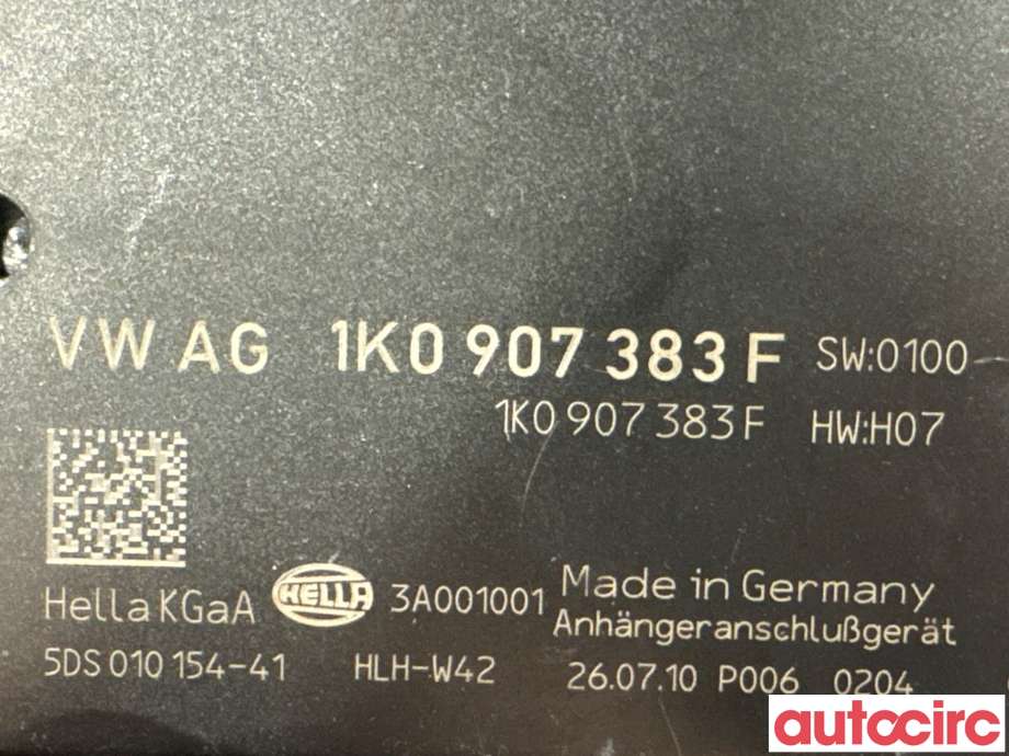 Styreenhet hengerfeste til VW Golf VI 2008-2012 (VOLKSWAGEN|1K0907383F|5DS010154-41)