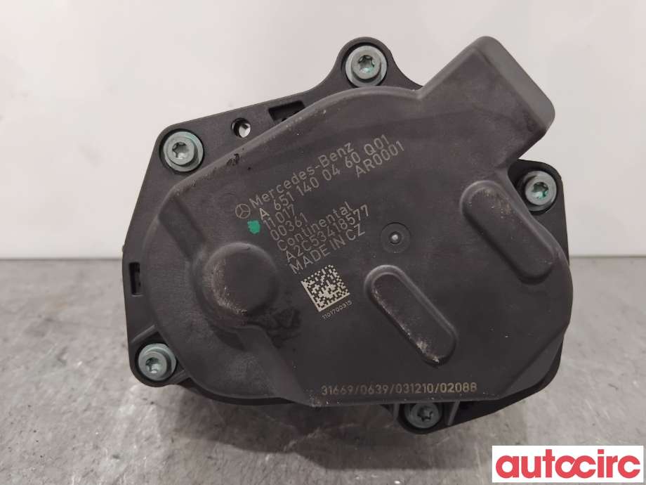 EGR-ventil til Mercedes C-Klasse 2011-2014 (Fase 2) (W204) (W204) (MERCEDES|A6511400860|A2C53418577|A6511400460)