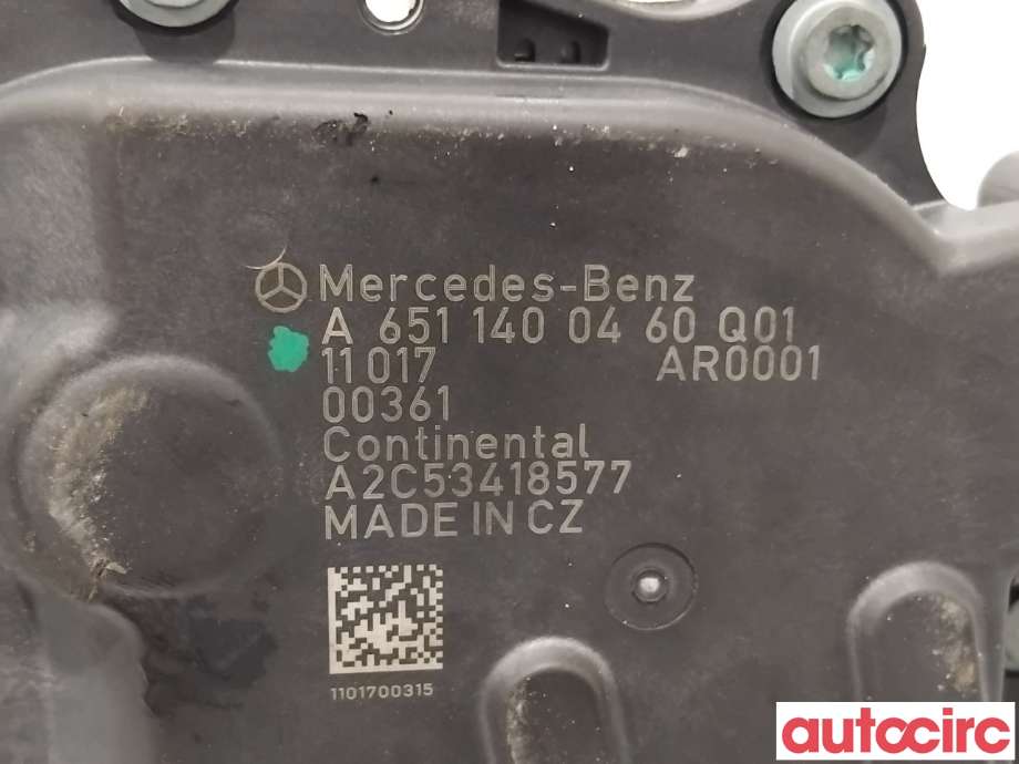 EGR-ventil til Mercedes C-Klasse 2011-2014 (Fase 2) (W204) (W204) (MERCEDES|A6511400860|A2C53418577|A6511400460)