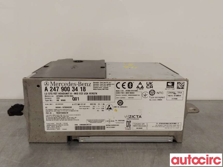 Bilstereo til Mercedes EQB 2022-->> (MERCEDES|A2479003418)