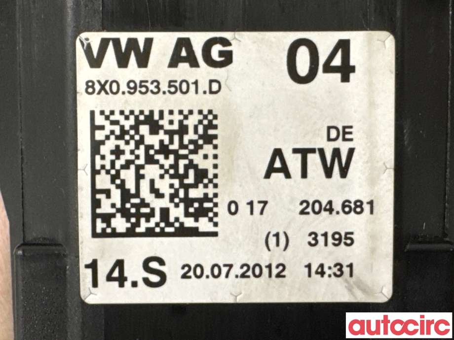 Bryter combi til Audi Q3 2011-2014 (Type I, Fase 1) (AUDI|8X0953502B||8X0953501D)