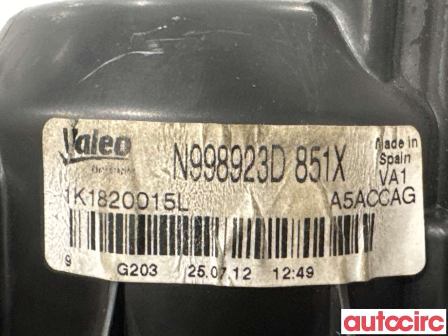 Varmeapparat motor til Audi Q3 2011-2014 (Type I, Fase 1)  (AUDI|1K1820015L|)