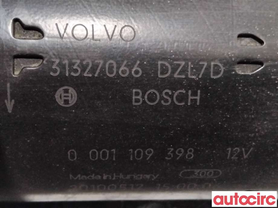 Starter diesel til Volvo V70 2007-2013 (Type III, Fase 1)  (VOLVO|36001408|0001109398|31327066)