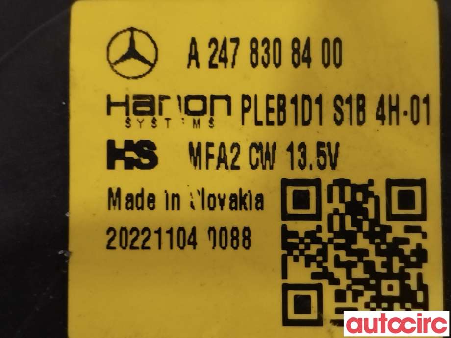 Varmeapparat motor til Mercedes EQB 2022-->> (MERCEDES|A2478308400|)