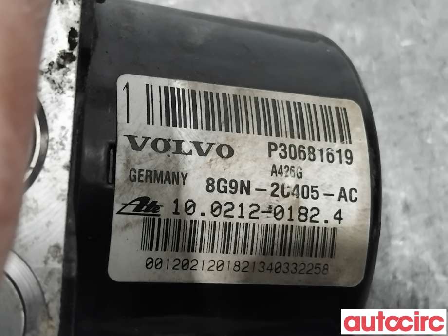 ABS sentral til Volvo V70 2007-2013 (Type III, Fase 1)  (VOLVO|31329140|100212-01824|30681619)