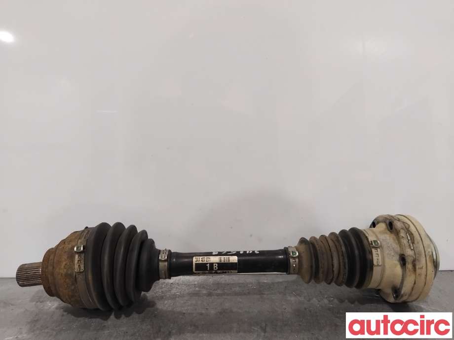 Drivaksel venstre foran til VW Caddy, 2010-2015 (Type III, Fase 2)  (3AA407451X)
