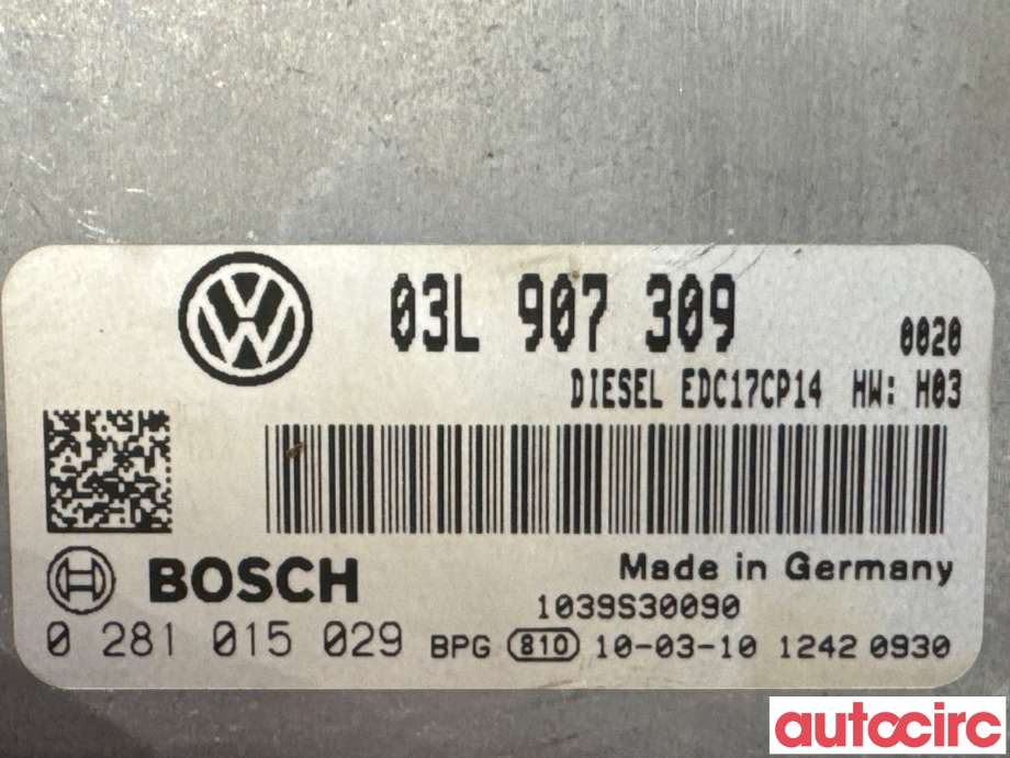 Styreenhet motor til VW Passat 2005-2010 (B6) (B6) (VOLKSWAGEN|03L906022KP|0281015029|03L907309)