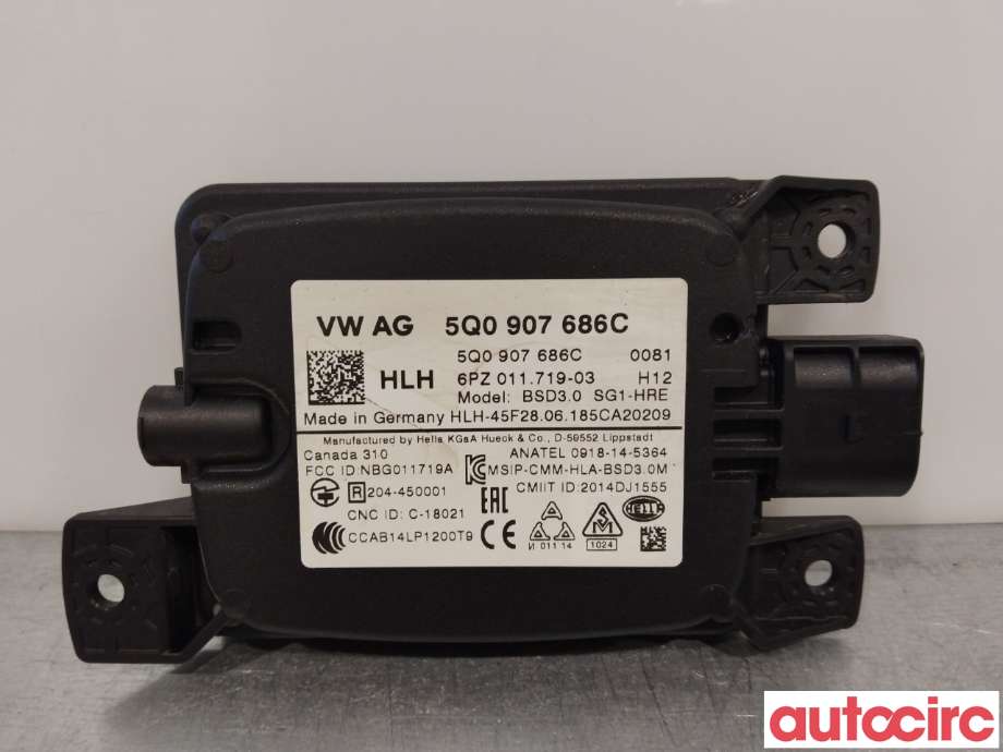 Sensor radar til VW e-Golf 2017-2020 (Fase 2) (VOLKSWAGEN|5Q0907686C)